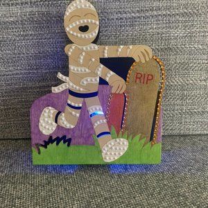 ⭐️Hand Painted Halloween Mummy Nightlight